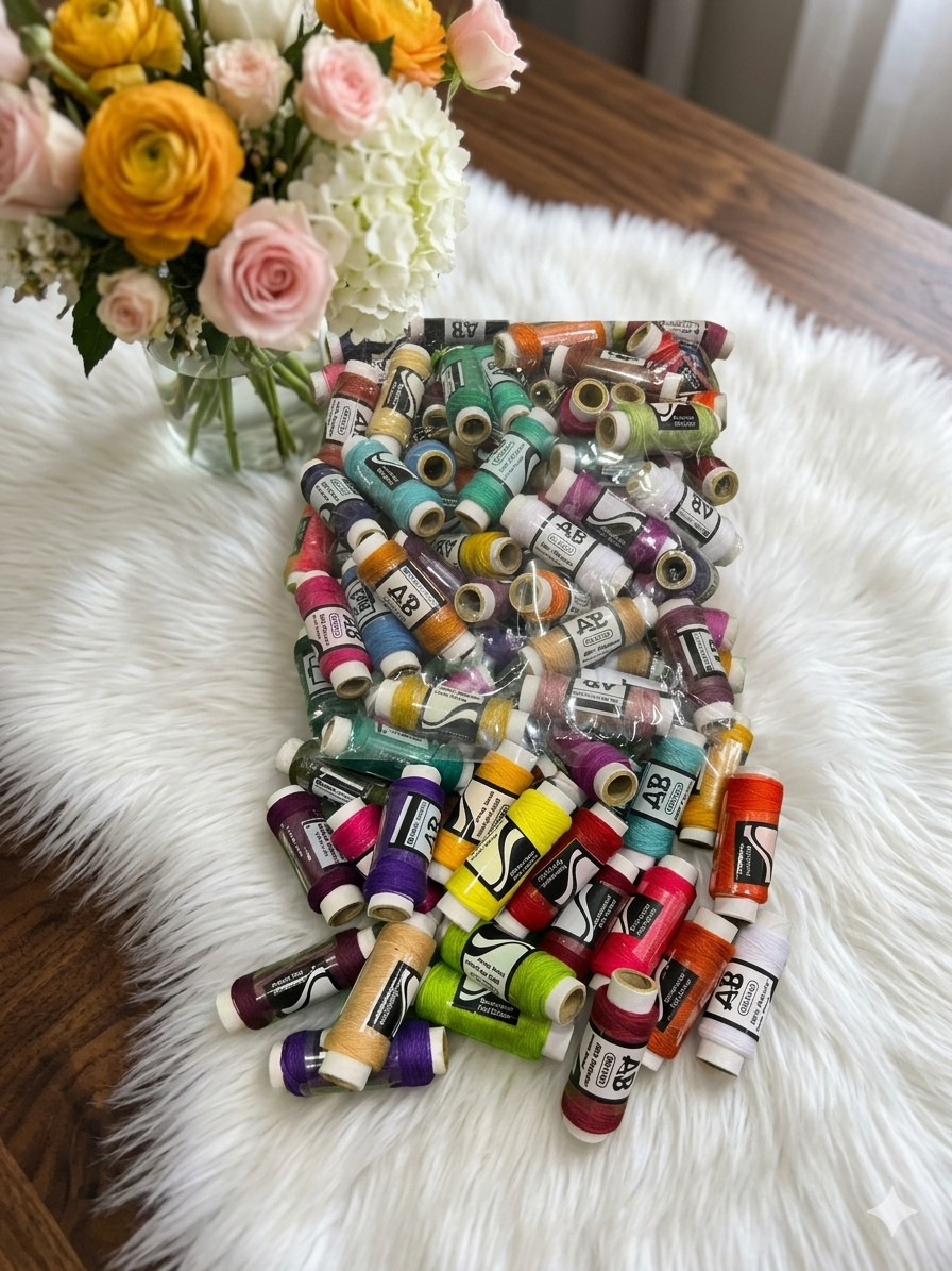 Mega Sewing Thread Bundle (100 Pcs Premium Box + Multi-Color Spool Pack Set) - Special Combo Offer