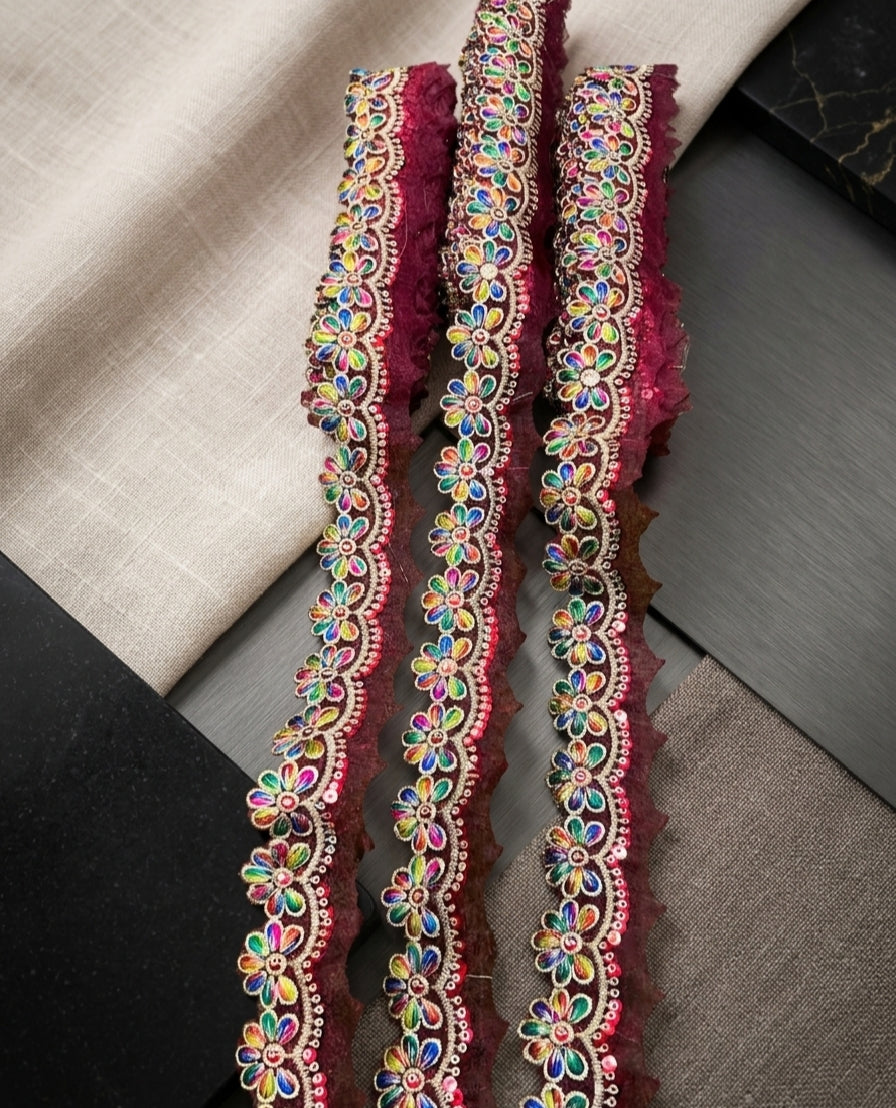 Multi Design Decorative Lace – 8 Yards Roll