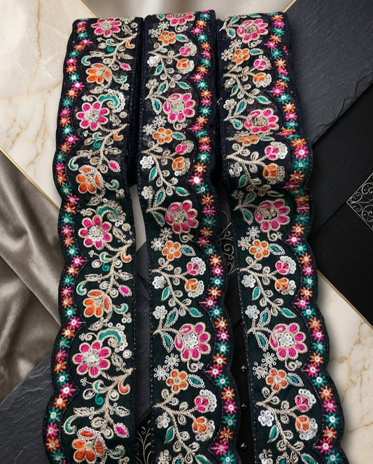 Multi Design Decorative Lace – 8 Yards Roll
