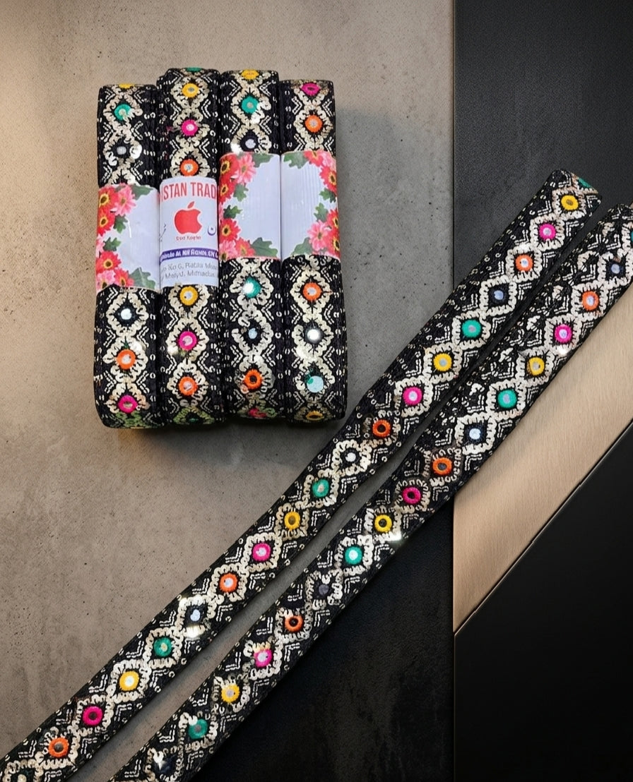 Multi Design Decorative Lace – 8 Yards Roll