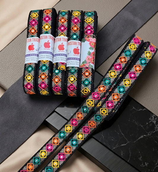 Multi Design Decorative Lace – 8 Yards Roll