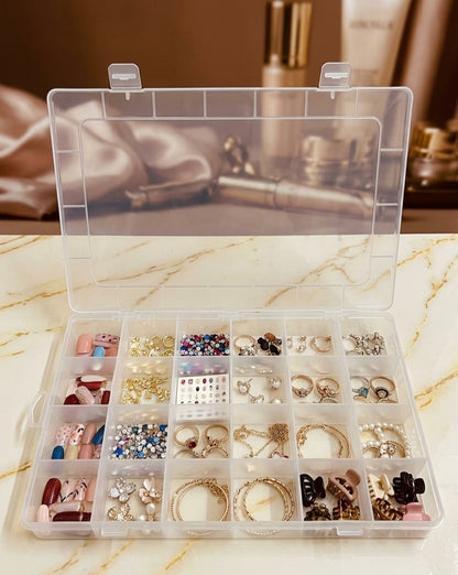 28 Compartment Empty Plastic Storage Box