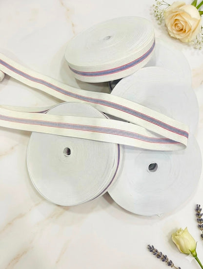 Premium Sewing Elastic Roll Pack (1 Inch + 1.25 Inch High Elasticity Bands) - Special Combo Offer