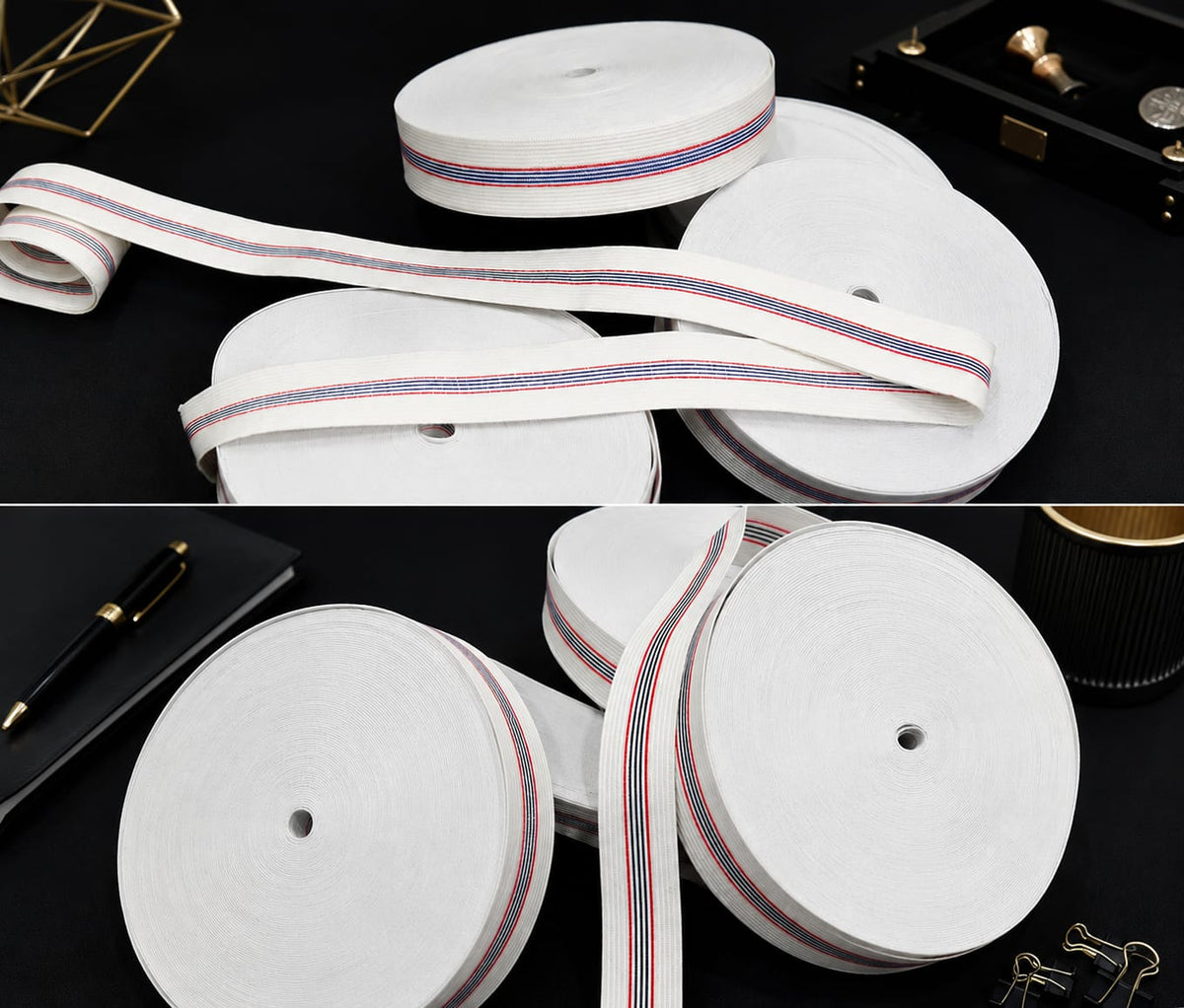 Premium Sewing Elastic Roll Pack (1 Inch + 1.25 Inch High Elasticity Bands) - Special Combo Offer