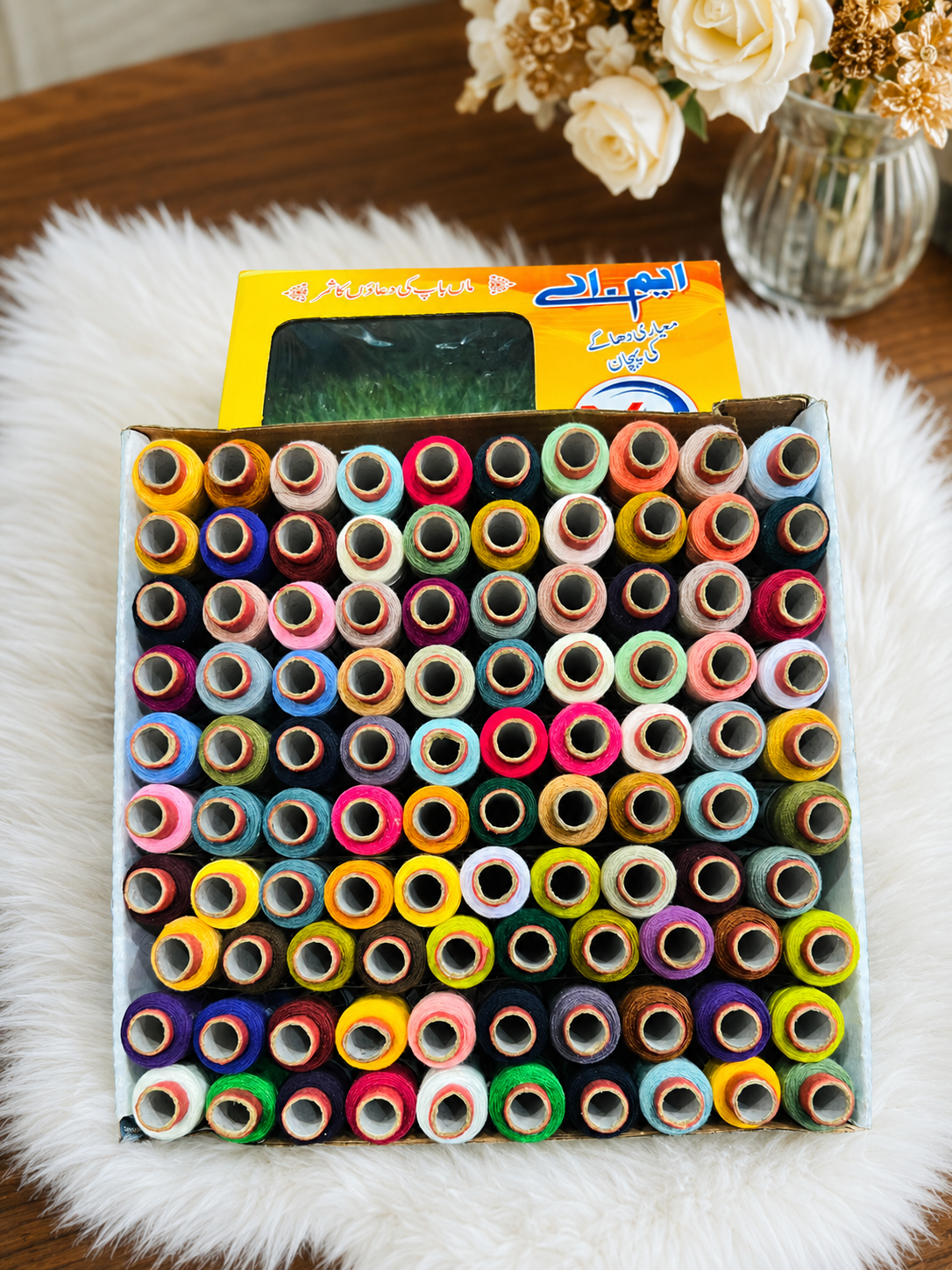 Mega Sewing Thread Bundle (100 Pcs Premium Box + Multi-Color Spool Pack Set) - Special Combo Offer